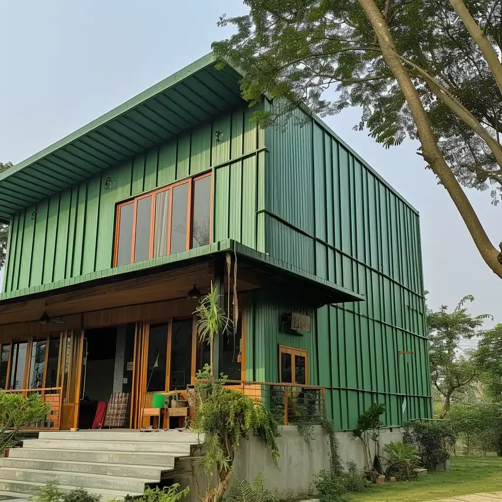 রিসোর্টের টিনের ঘরের ডিজাইন